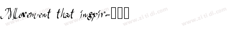 Movement that inspir字体转换